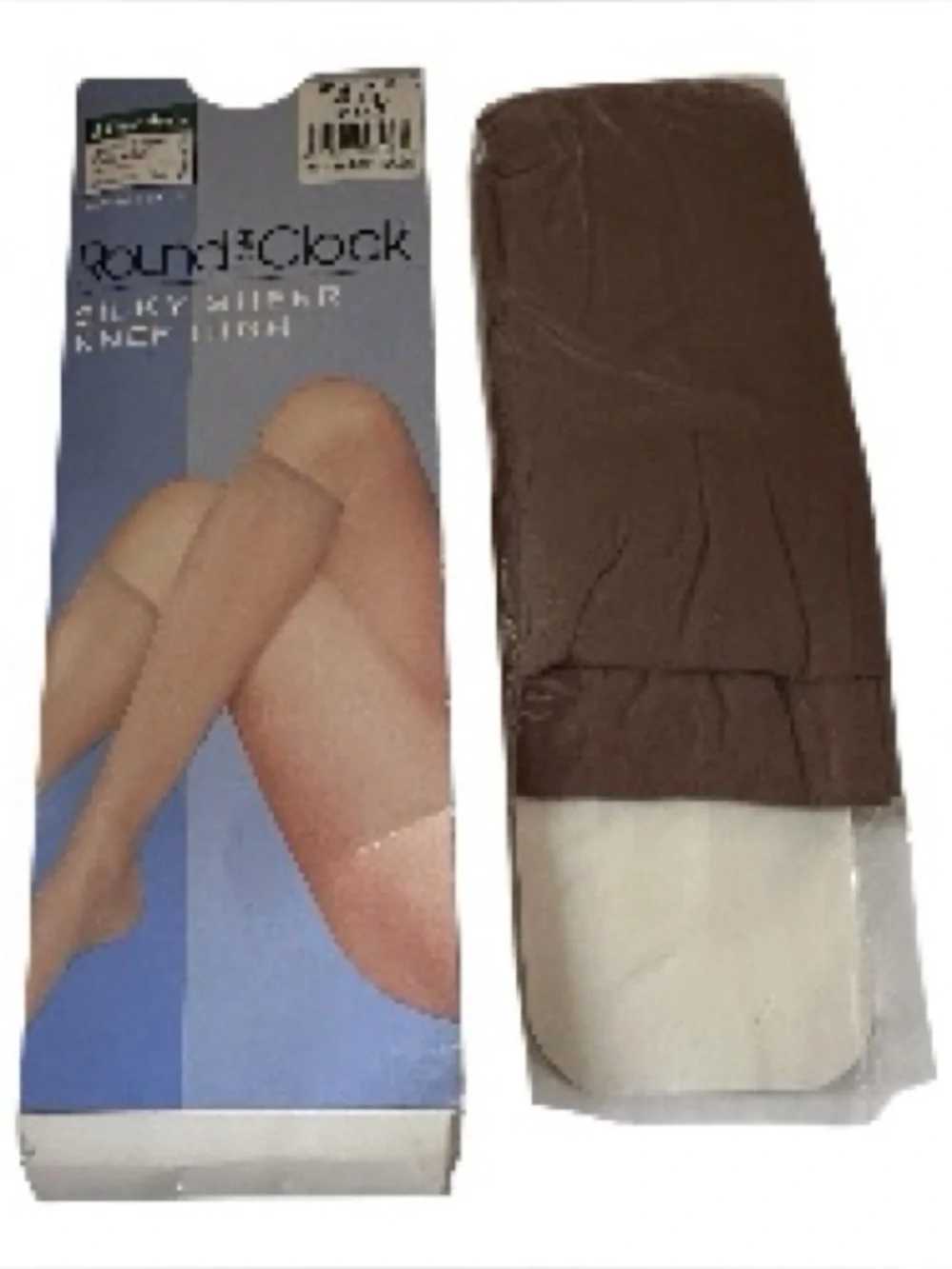 Vintage Round The Clock Silky Sheer Knee Highs Bare Beige